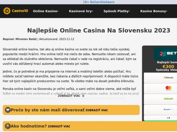 kasinoslovensko10.com