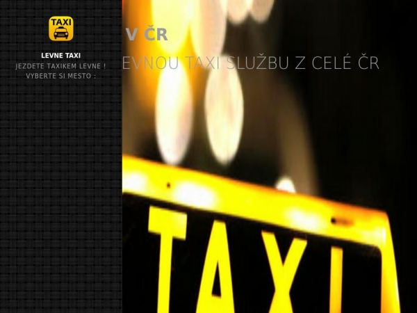 taxi-levne.cz